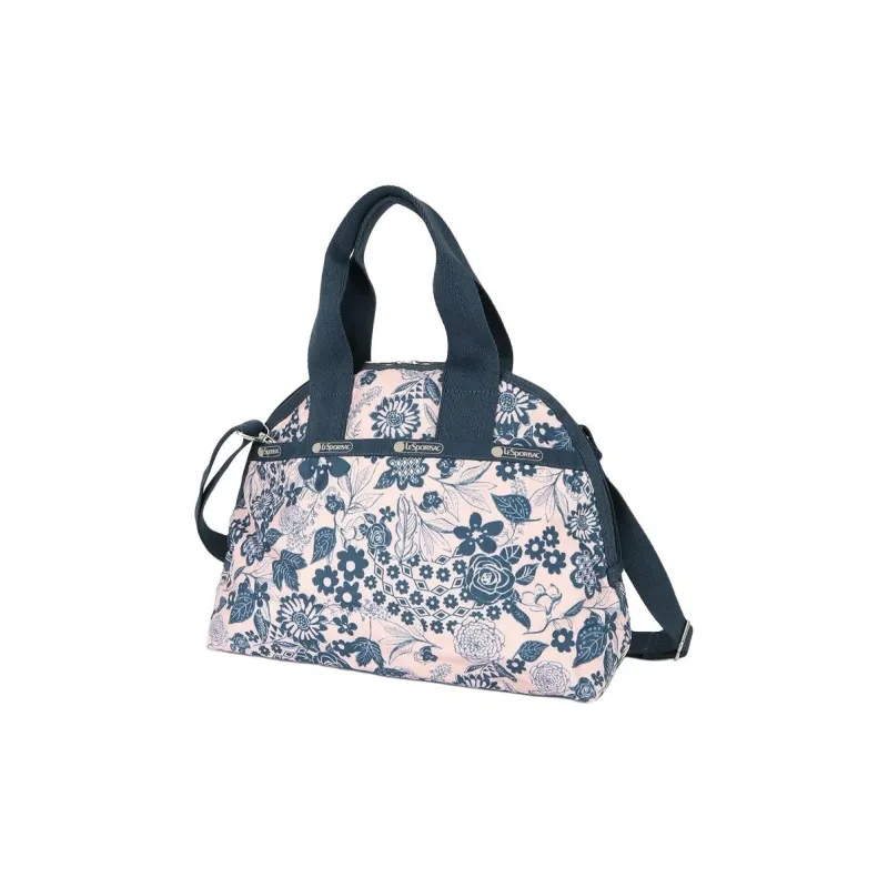 LeSportsac Polyester Boston Bag Shoulder Bag Crossbody Bag Handbag Mini Unisex Pink & Blue-1