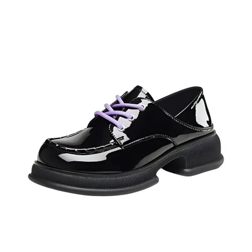KANGNAI Casual Single Shoes 4cm Women's Black