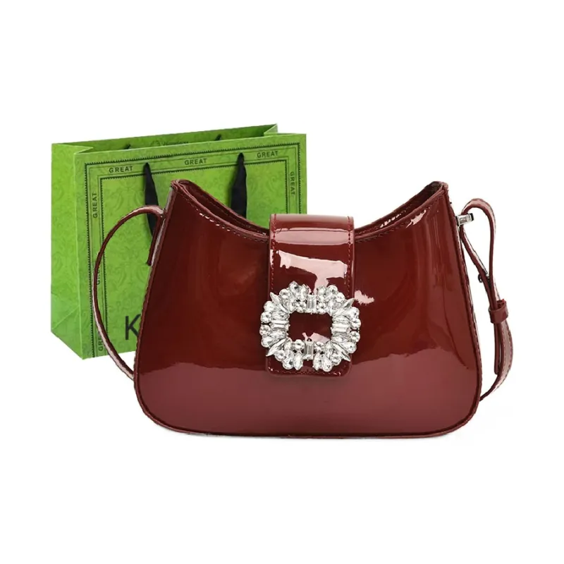 KARUISHA PU Shoulder Bag Women's Black/Silver/Red/White-8