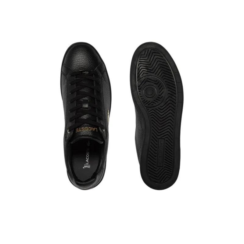 LACOSTE Graduate Pro Anti-Slip Wear-Resistant Low-Top Skateboard Shoes Men's Black-4