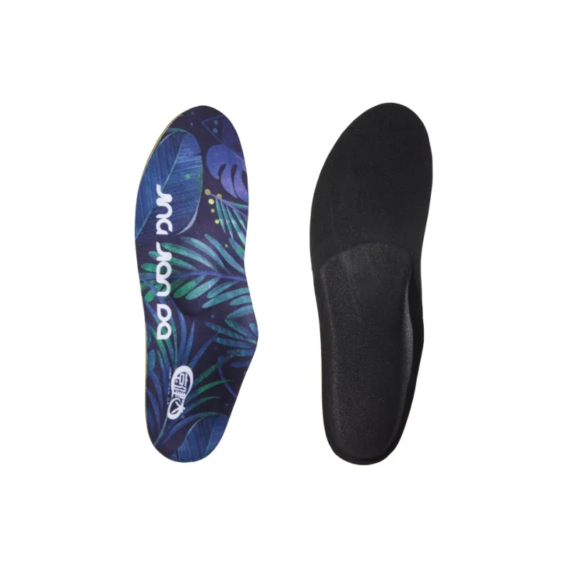 Jing Jianda Elastic Fabric Cotton/Latex Arch Support Pad/Soft Wood Foot Arch Support/EVA Insoles Men's Blue-1