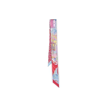 Ferragamo Oggetti-print Silk Bandeau Scarf