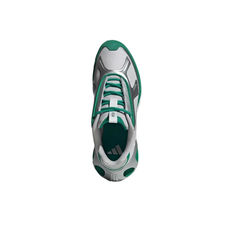 Adidas Wonder Runner Cushioning Wear Resistant Low Top Casual Running Shoes Unisex Silver Green-4