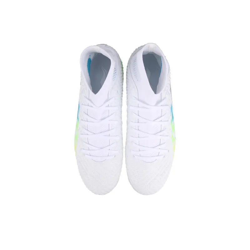 LiNing TF Rubber Broken Studs Artificial Ground Soccer Shoes Men's Green Multicolor White-3