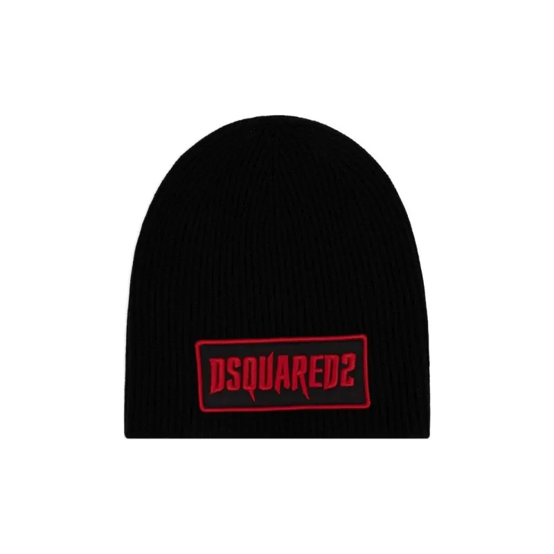 DSQUARED 2 Logo Patch Beanie-0