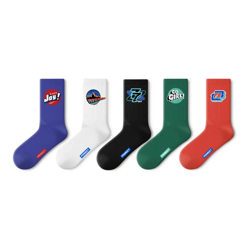 Primeet Mid Calf Socks Unisex 5 Pack-4