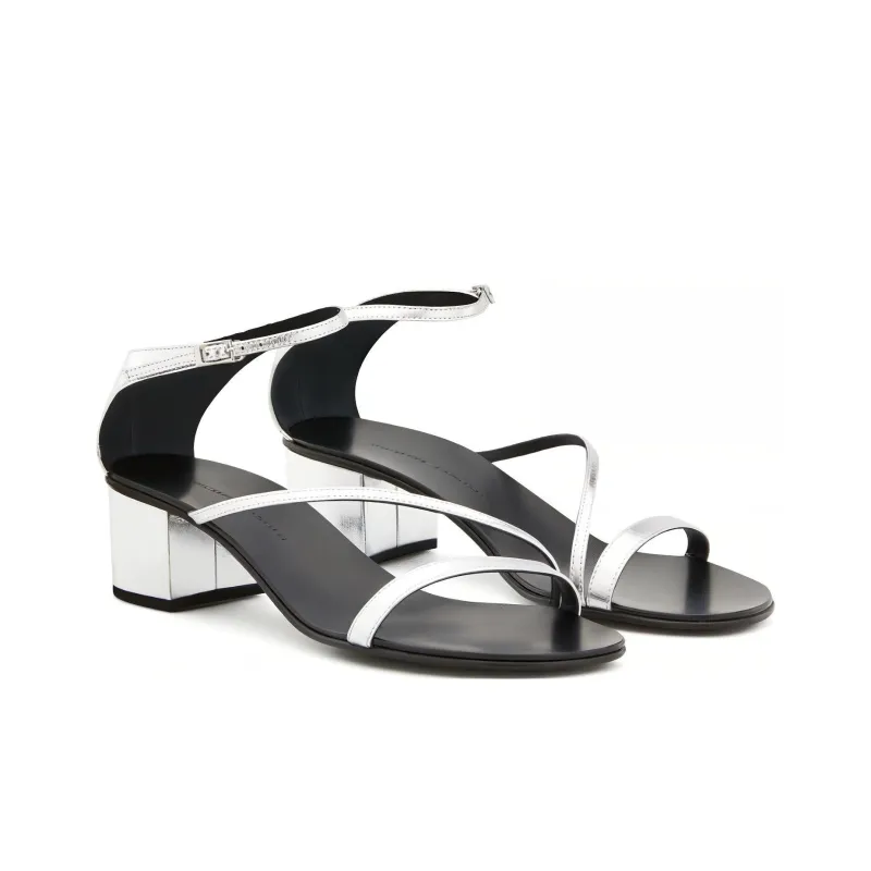 giuseppe zanotti Rochelle 40mm Metallic-effect Sandals-2