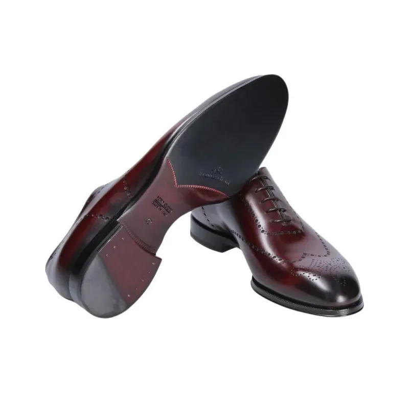 FRANCESCHETTI Francesina Siena Dress Shoes Men's Burgundy-5