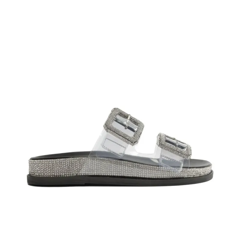 Schutz Slide Slippers 5.3m Women's Black-1