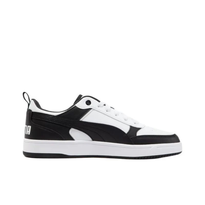 PUMA DRIBBLE Anti Slip And Wear Resistant Breathable Low Top Skateboard Shoes Unisex White Black-1