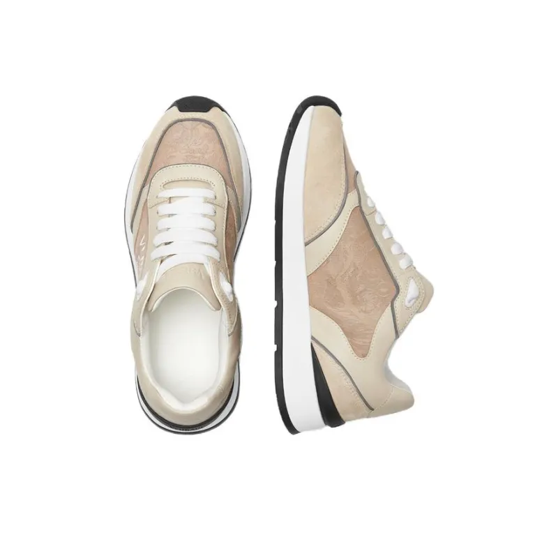 VERSACE Logo-embroidered Panelled Sneakers-3
