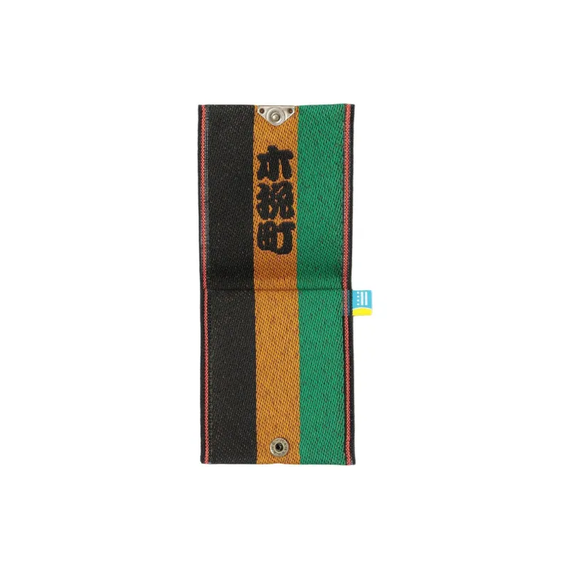 Beams Polyethylene Card Holder Unisex Black/Yellow/Green-2