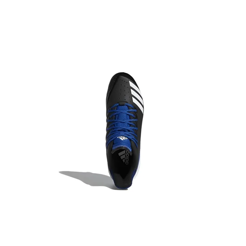 Adidas Icon Bounce Cleats Wear-Resistant Low-Top Training Shoes Men's Black Blue-4