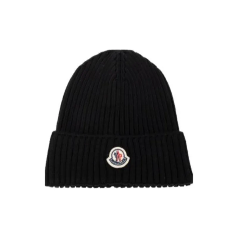 Moncler Logo Patch Knitted Beanie-0