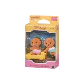 Sylvanian Families Poodle Twins Dolls Plush Doll Small Size Tall