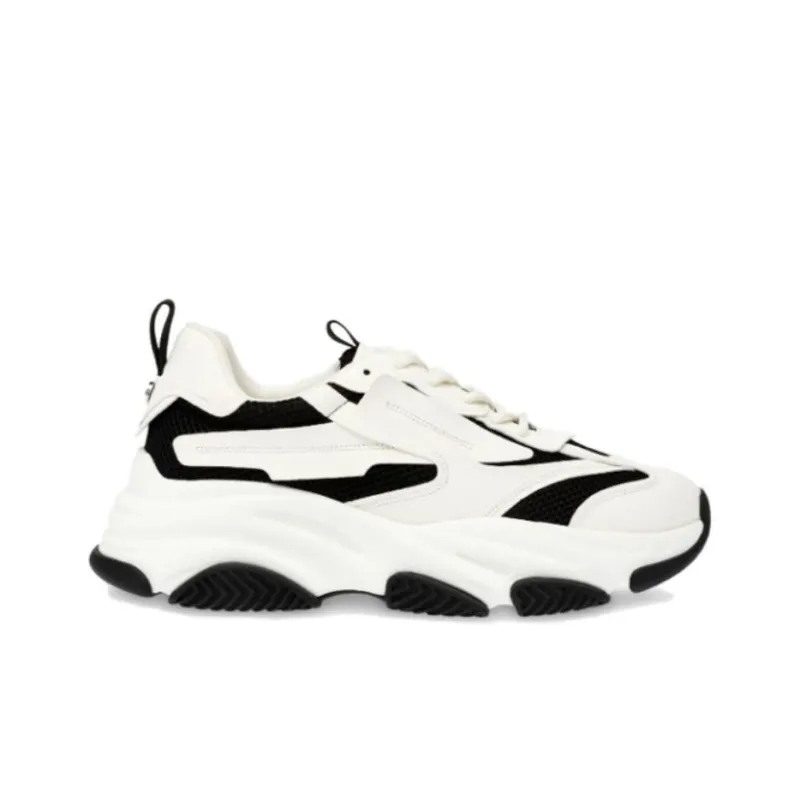 STEVE MADDEN Low-Top Casual Shoes Men's Black White-1