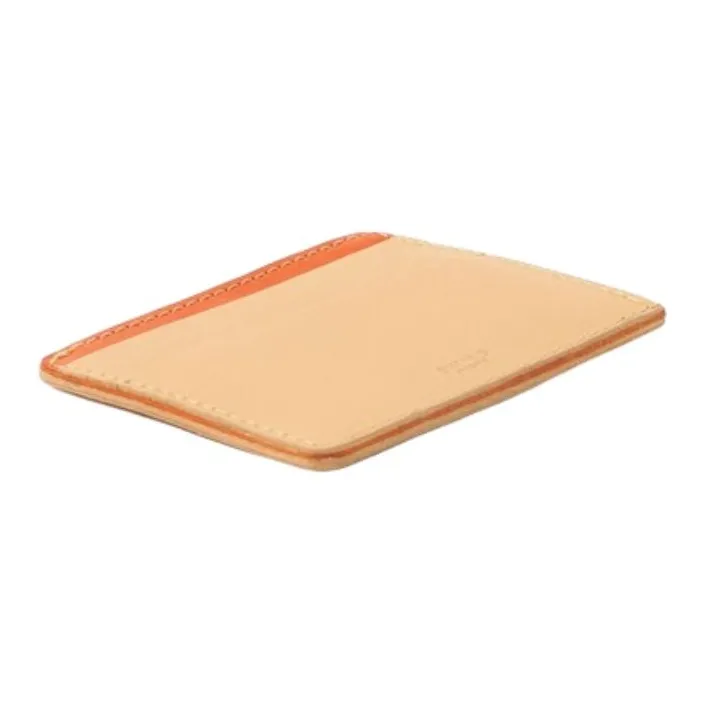 Beams Cow Leather Card Holder Unisex Black/Natural-6