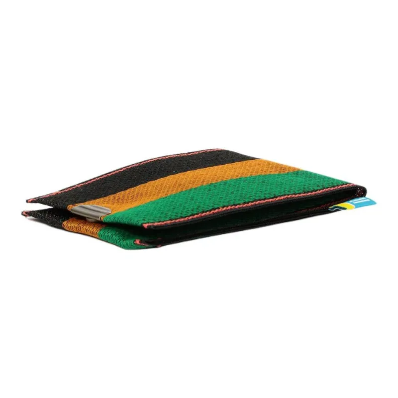 Beams Polyethylene Card Holder Unisex Black/Yellow/Green-4