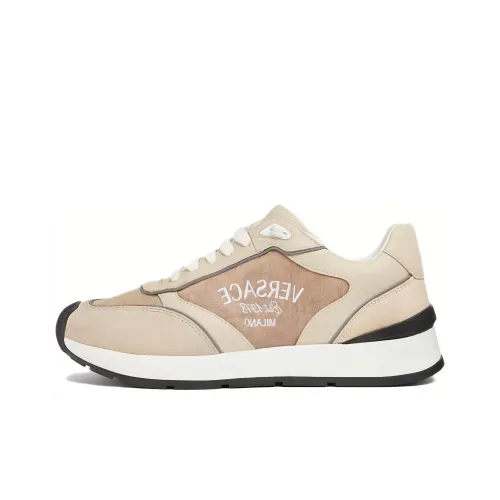 VERSACE Logo-embroidered Panelled Sneakers