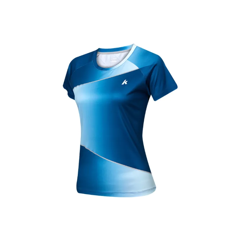 Kawasaki Breathable Quick Dry Short Sleeved Women's Milk Tea Pink-10