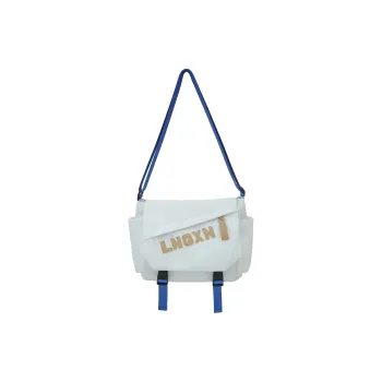 BAODIDAISHU Nylon Messenger Bag Crossbody Bags Regular Unisex White/Black/Blue