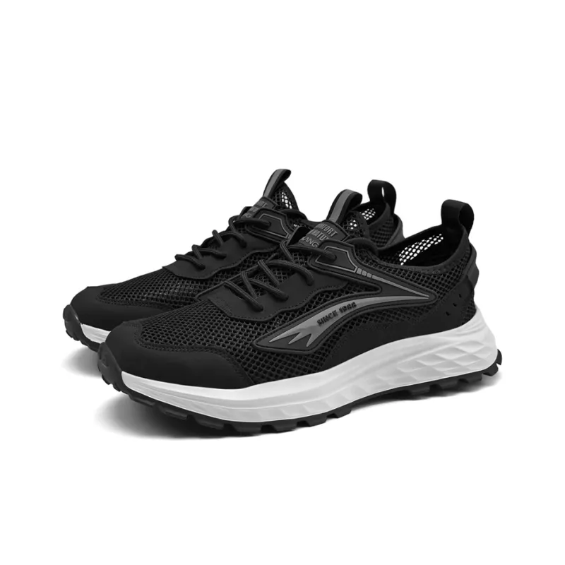 AOKANG Running Shoes Men Low Top Gray, Black-2