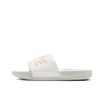 Nike Offcourt Slip Resistant Odor Resistant Slide Slippers Women's White Orange