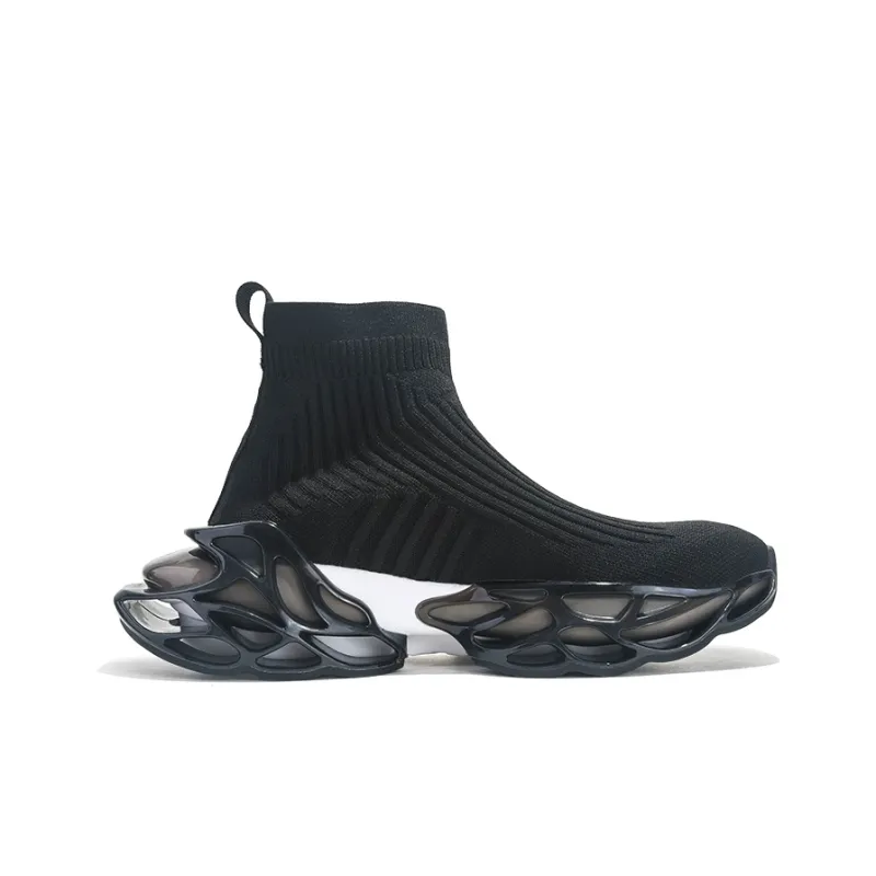 DAFK Cushioning, Abrasion Resistant, Breathable, Height Increasing High Top Running Shoes Men's-2