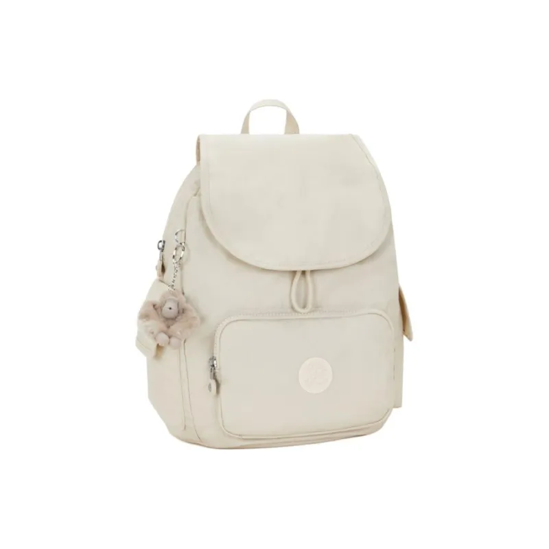 Kipling Polyamide Backpack Small Size Women's Beige-1