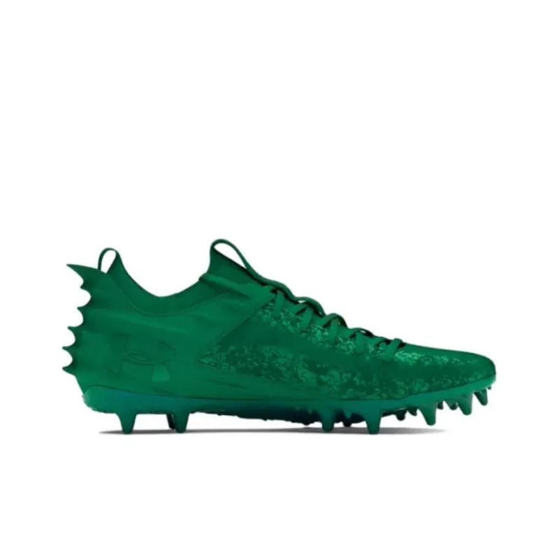 Under Armour AG Rubber Short Studs Anti Slip Wear Resistant Soccer Shoes Men's Green-1
