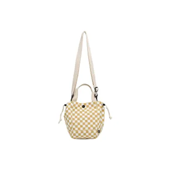 Vans Cotton Tote Bag, Shopping Bag, Shoulder Bag, Crossbody Bag, Handbag Mini Women's Yellow & White