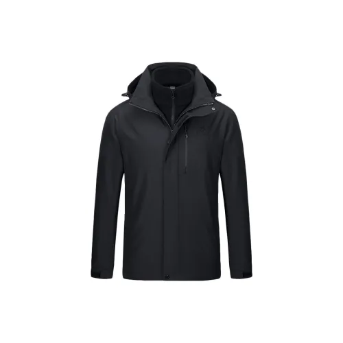 Tectop Windbreaker Jackets Unisex Classic Black