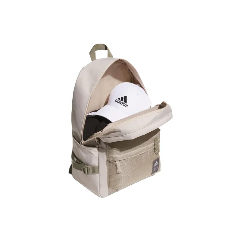Adidas Recycled Polyester Backpack Regular Unisex Light Brown-3