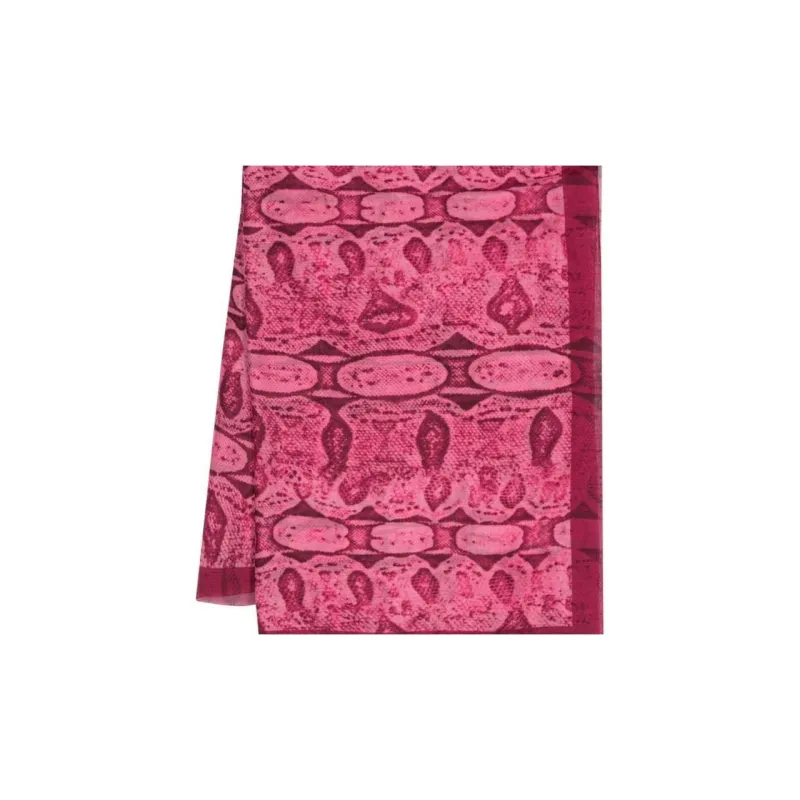 GUCCI Snake print Chiffon Scarf-2