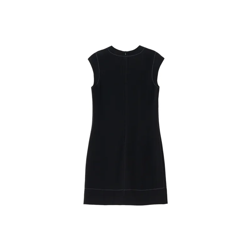 SOON FLOWER Sleeveless Dress Women's Black-1