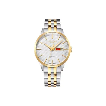 ROMAGO Automatic Mechanical Movement Men's Watches Watch 41mm White Dial Stainless Steel Watch Case Steel Strap
