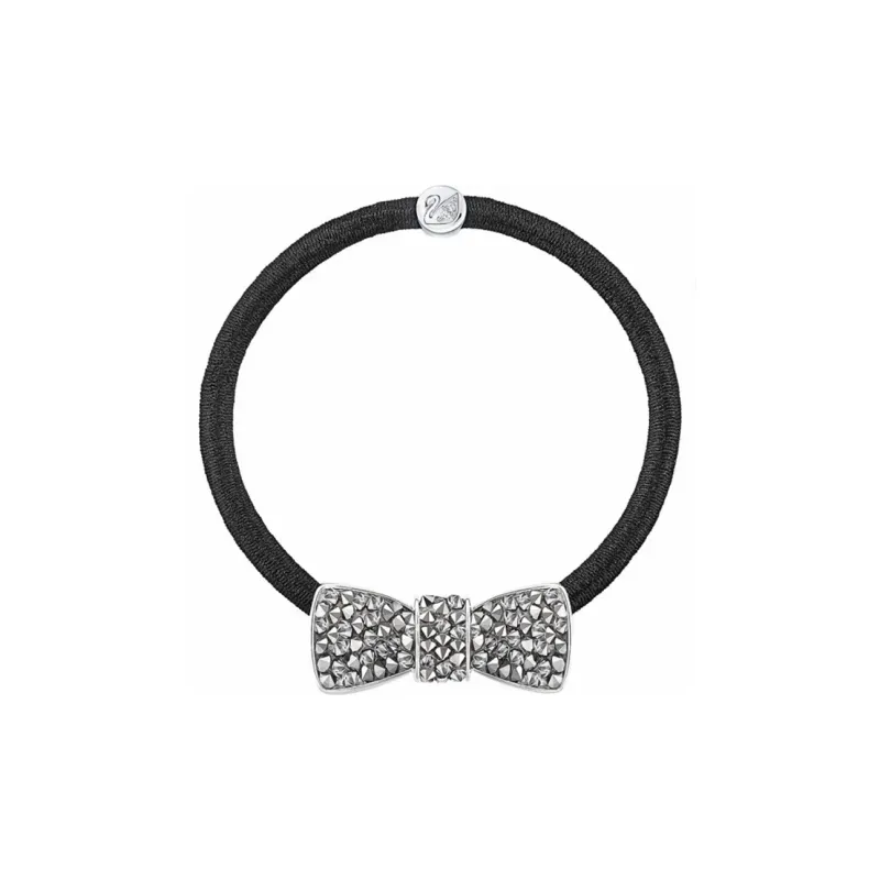 Swarovski Metal Hair Tie Women's Black-0