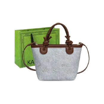 KARUISHA Denim Shoulder Bag Women's Blue