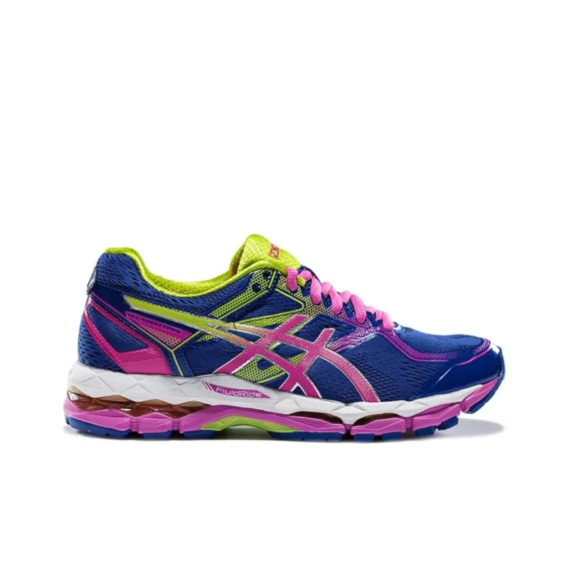 Asics Anti-Slip Wear-Resistant Low-Top Running Shoes Women's Deep Blue Pink-1