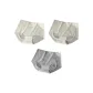 3 Pack (White+Gray+Blue)