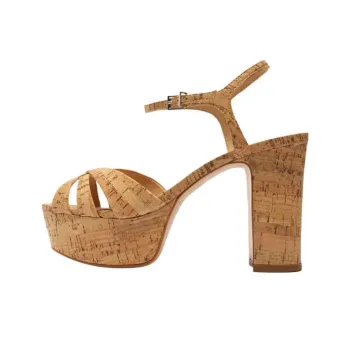 Schutz Keefa Strap Sandals 10.5cm Women's Brown