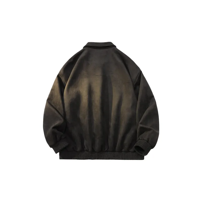 Tre Club Velvet feel Coat Unisex Greige-6