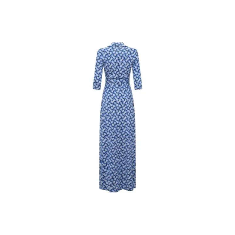 DVF Diane Von Furstenberg Eloise V-neck Maxi Dress-1