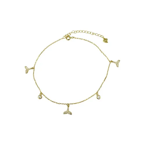 2323 S925 Silver Anklets Women's