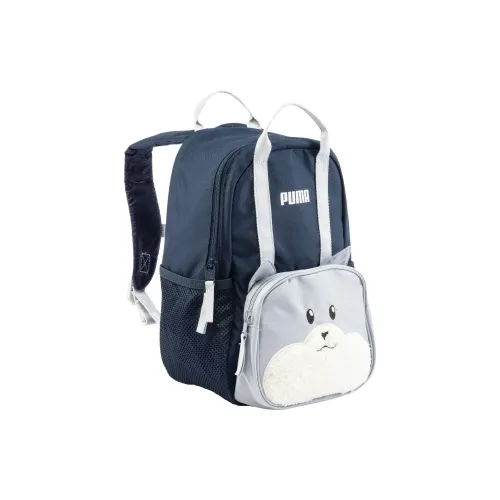 PUMA Backpacks Marine Blue With Light Gray Accents