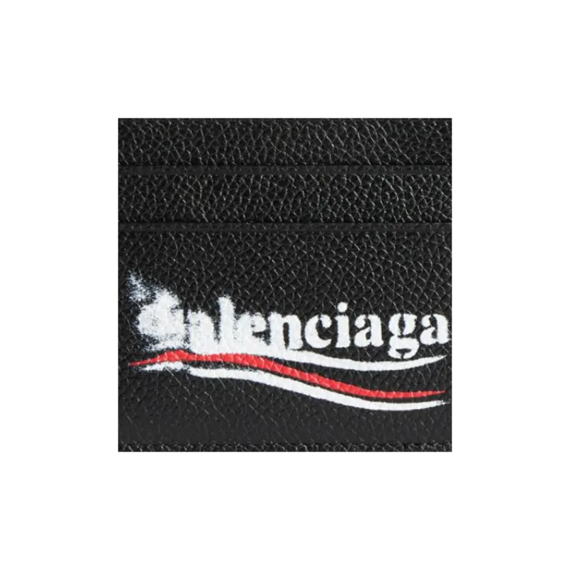 Balenciaga Political Stencil Logo Printed Card Holder-2
