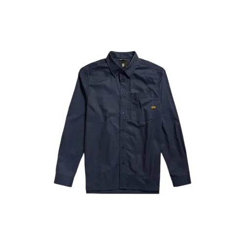 G-STAR RAW Shirts Men Navy Blue