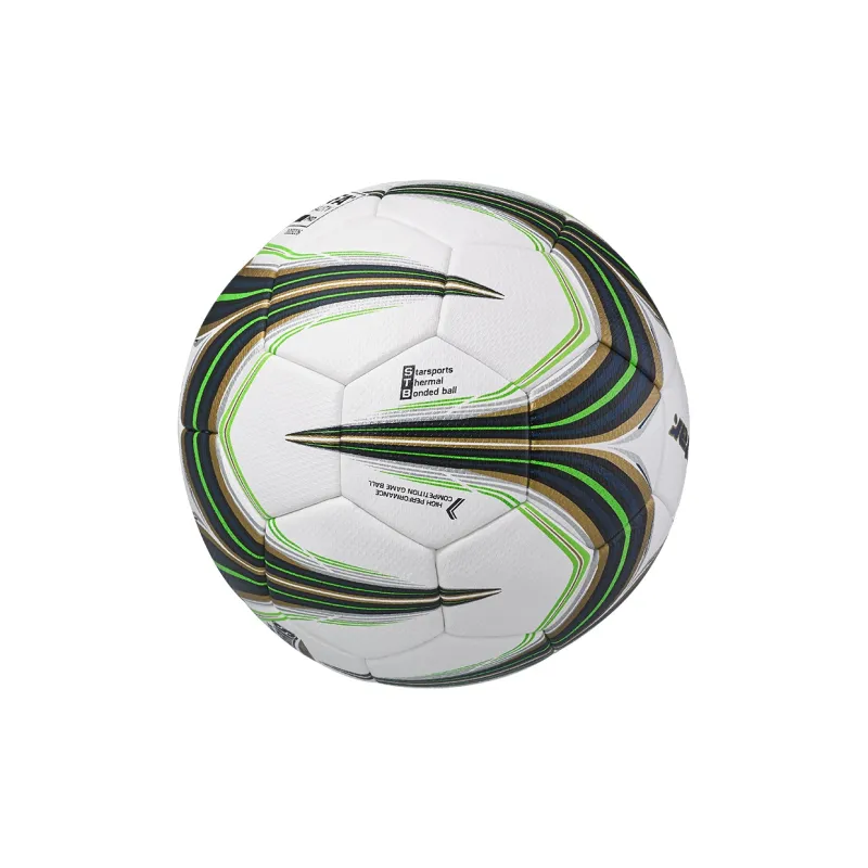 Star Size 5 Ball Soccer PU Seamless Thermal-bonding Unisex White Black Green-4