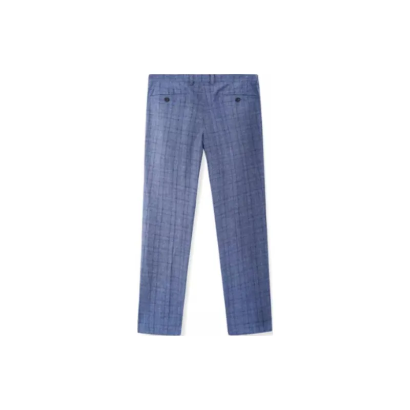 ZIOZIA Suit Trousers Men Blue-1
