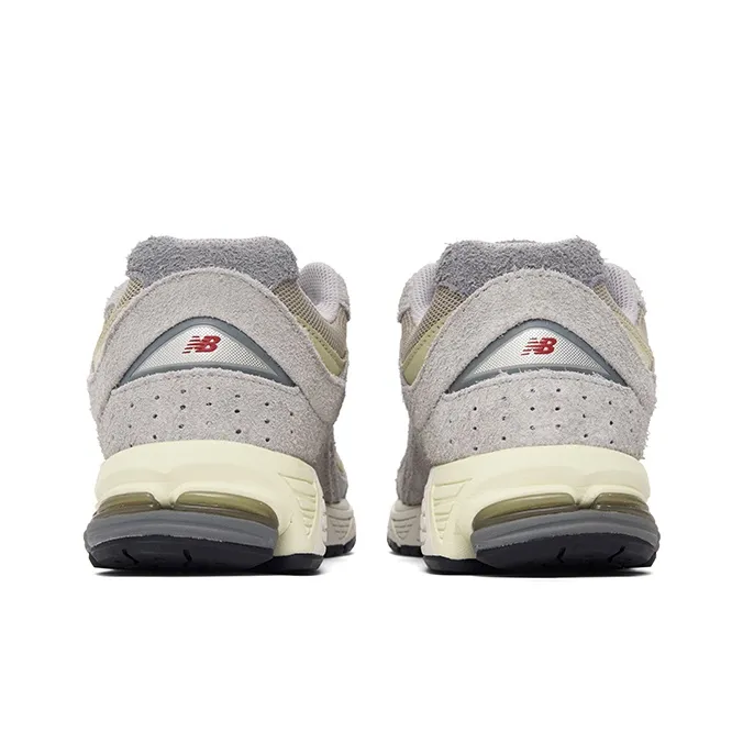 New Balance 2002R Rain Cloud Sneakers 'Grey Yellow'-5